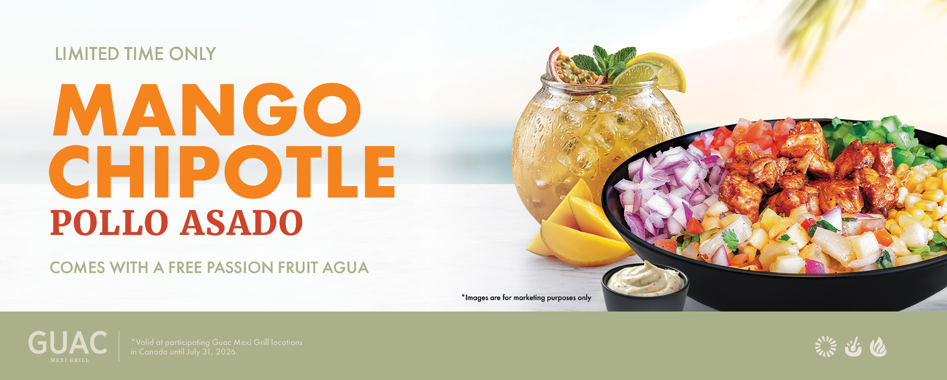 Mango Chipotle Pollo Asado salad bowl feature